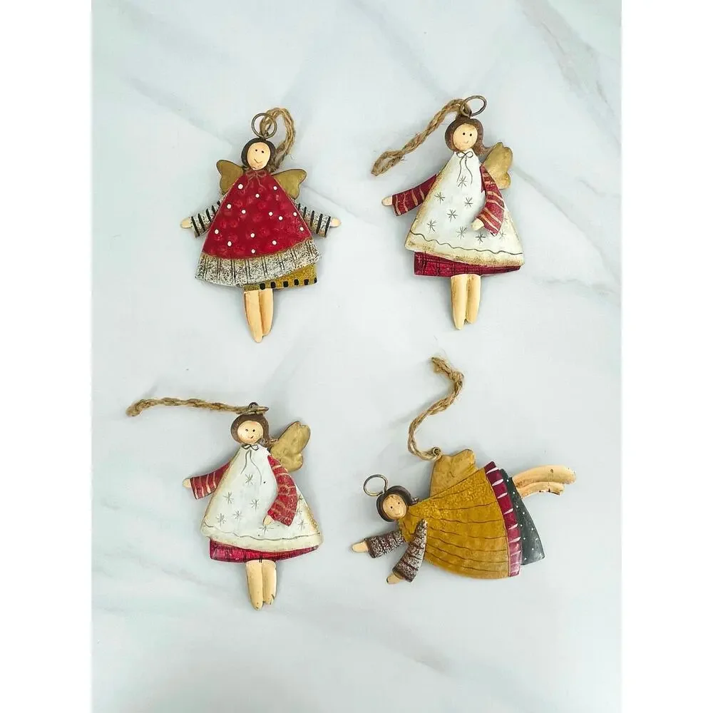 4 WickedAF Angel Themed Christmas Ornaments